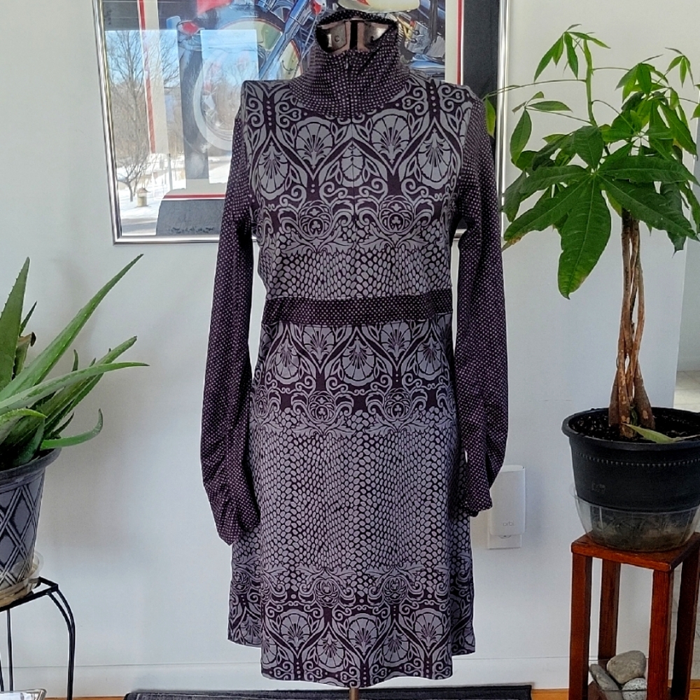 prAna Spitfire Dress XS Gray Black